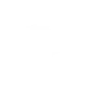 A white fish silhouette centered on a black background. The simple design is minimalistic, emphasizing contrast and clarity